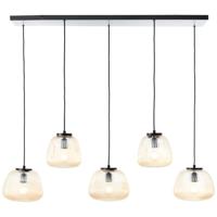 Brilliant 5-lichts hanglampKaizen zwart met wit - 60156/86 - thumbnail