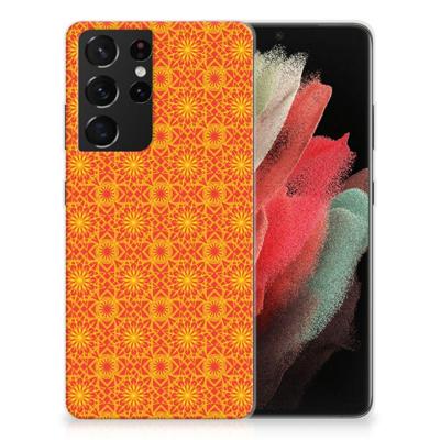 Samsung Galaxy S21 Ultra | TPU bumper | Batik Oranje Samsung Galaxy S21 Ultra | TPU bumper | Batik Oranje