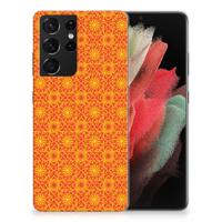 Samsung Galaxy S21 Ultra | TPU bumper | Batik Oranje - thumbnail