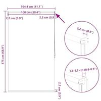 VidaXL Rolgordijn verduisterend 100 x 175 cm wit - thumbnail