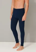 Heren Onderbroek lang 95/5 - Biologisch katoenen lange heren pantalon met sluiting - Zwart en Blauw - thumbnail