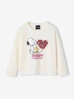 SNOOPY Peanuts® t-shirt met lange mouwen voor meisjes ecru - thumbnail