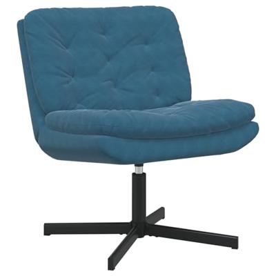 Draaibare Relaxstoel Blauw 63 x 75 x 76 cm Fluweel