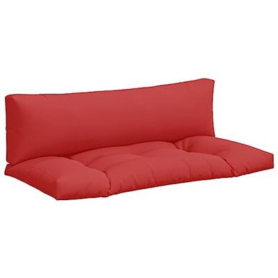 VidaXL Palletkussens 2 st stof rood