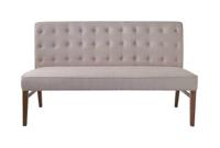 Rivièra Maison Eetkamerbank 'Cape Breton' Linen, kleur Flax - thumbnail