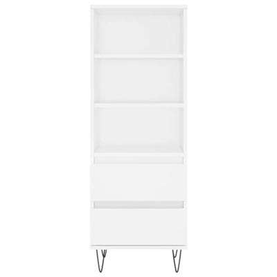 Hoge kast 40x36x110 cm bewerkt hout wit