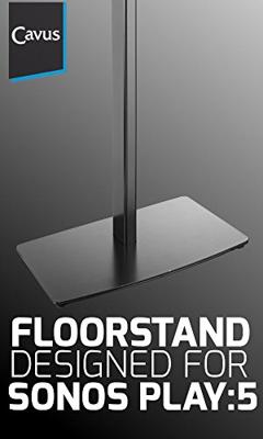 Cavus CSP5B Vloerstandaard voor Sonos Five/Play:5 Zwart Cavus CSP5B Vloerstandaard voor Sonos Five/Play:5 Zwart