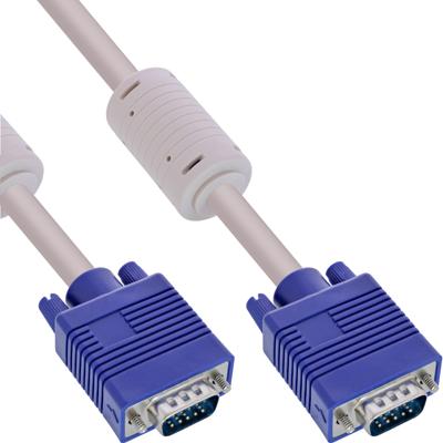 Kabel Inline S VGA 15HD M-M 2 meter beige en blauw