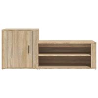 VidaXL Schoenenkast 130x35x54 cm bewerkt hout sonoma eikenkleurig - thumbnail
