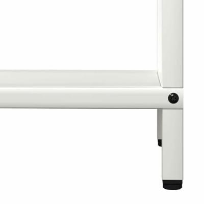 Brandhoutrek 40x25x120 cm koudgewalst staal wit