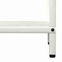 Brandhoutrek 40x25x120 cm koudgewalst staal wit - thumbnail