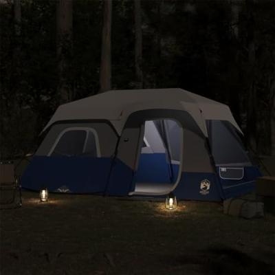 VidaXL Tent 9-persoons waterdicht met led lichtgroen