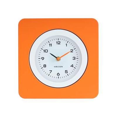 Karlsson Wandklok New Vintage - Helderoranje - 4.4x22x22cm