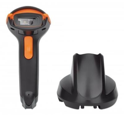 Manhattan Wireless 2D Wireless 2D-barcodescanner Radiografisch 1D, 2D CCD Zwart, Oranje Handmatig incl. standaard USB-A