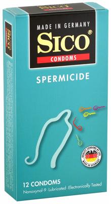 Sico Spermicide Condooms - Zaaddodend Glijmiddel 12 stuks
