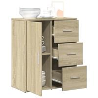 Dressoir 60x31x70 cm bewerkt hout sonoma eikenkleurig - thumbnail