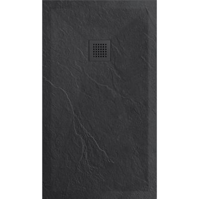 Douchetub Sanimar Sanistone 90 x 90 cm Zwart