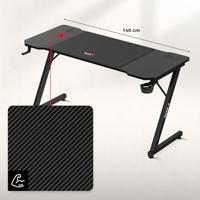 Huzaro Hero 3.3 Black - gaming bureau - thumbnail