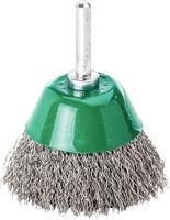 Lessmann Potborstel | d. 50 mm schacht 6 mm draaddikte 0,3 mm | RVS | 10500 min-¹ | 1 stuk - 435362 435362 - thumbnail