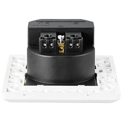 Sygonix SY-5238674 Stopcontact (onderbouw) Power Delivery, Aanraakbeveiliging, Met USB-C Wit