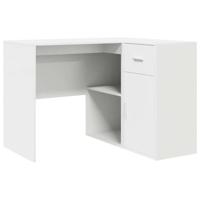 Hoekbureau met lade 2 pcs Wit 102 x 50 x 75 cm Bewerkt hout - thumbnail