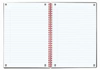 Oxford BLACK N&apos; RED spiraalblok kunststof, 140 bladzijden ft A4, gelijnd - thumbnail