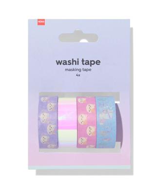 HEMA Washi tape 5m katten - 4 stuks