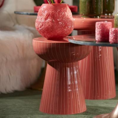 Light & Living Bijzettafel 'Nunoa' 35cm, kleur Koraal