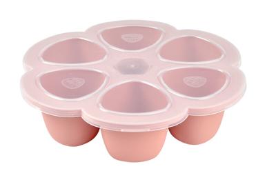 BEABA Multiportions siliconen 6x90 ml roze