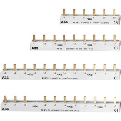 ABB 2CDL231001R1009 Faserail Aantal rijen 3 Meerdere kleuren 3-polig 10 mm² 1 stuk(s)