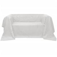 VidaXL Bankhoes microsuede crème 210 x 280 cm - thumbnail