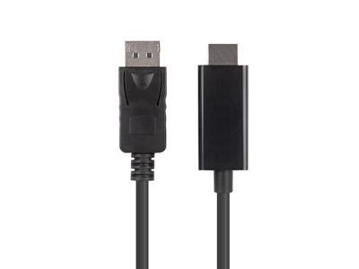 Lanberg CA-DPHD-11CC-0030-BK tussenstuk voor kabels DisplayPort HDMI Zwart - thumbnail