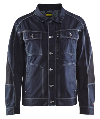 Blåkläder Cordura denim jack 40591140 | Marineblauw/Zwart | Maat S - 7330509431801 Blåkläder Cordura denim jack 40591140 | Marineblauw/Zwart | Maat S - 7330509431801