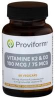Proviform Vitamine K2 100 mcg & D3 75 mcg Capsules - thumbnail
