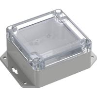 TRU COMPONENTS 6U07090905737 TC-13865236 Industriële behuizing 121.5 x 90 x 45 ABS-PC Lichtgrijs, Transparant 1 stuk(s) - thumbnail