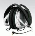 Koss UR40 stereo on-ear lichte hoofdtelefoon draagbaar opvouwbaar compatibel met iPhone, iPad en iPod, Android smartphones, tablets en MP3-spelers - zilver - thumbnail