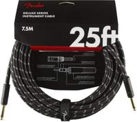 Fender Deluxe Cables instrumentkabel 7.5m zwart tweed recht - thumbnail