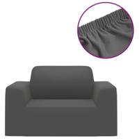 VidaXL Bankhoes stretch polyester jersey antraciet - thumbnail