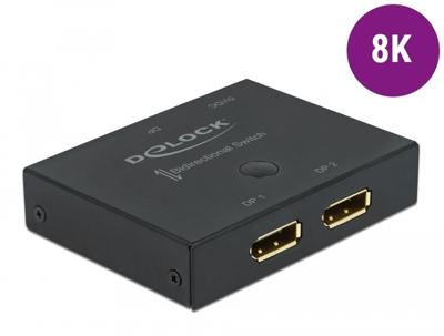 Delock DisplayPort Switch, bidirectioneel, 8K 30 Hz. Delock DisplayPort Switch, bidirectioneel, 8K 30 Hz.