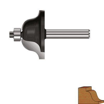 Rotec HM Lijstfrees | GOLD-LINE | ø27 | R=4 | d2=8 - 271.13.0400