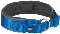 TRIXIE PREMIUM HALSBAND HOND EXTRA BREED ROYAL BLAUW / GRAFIET GRIJS 46-55X5 CM - thumbnail