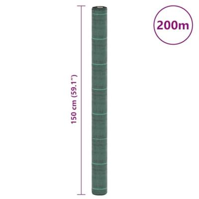 Worteldoek 1,5x200 m polypropeen groen - thumbnail