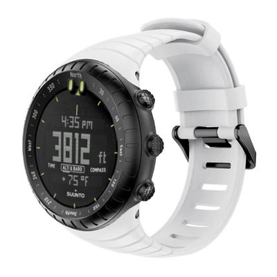 Smart Watch silicone polsband horlogeband voor Suunto Core (wit)
