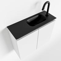 MONDIAZ TURE 60cm toiletmeubel talc. EDEN wastafel urban rechts 1 kraangat - thumbnail