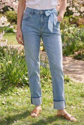 Red Button Kim High Hem & Scarf Srb4928 Regular Fit Stoneused