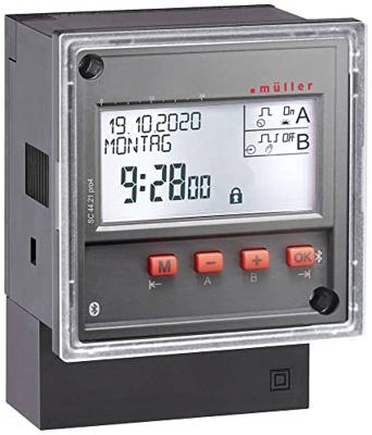 Müller SC 44.21 pro4 230V 50-60Hz DIN-rail schakelklok Digitaal 230 V 4000 W