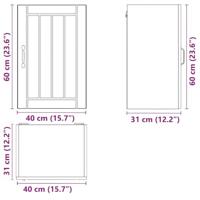 Keukenwandkast Lucca bewerkt hout sonoma eikenkleurig - thumbnail