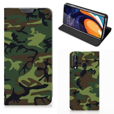 Samsung Galaxy A60 | Hoesje met Magneet | Army Dark