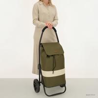 Beagles Alberic Boodschappen Trolley Lichtgewicht-Olive - thumbnail