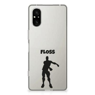 Sony Xperia 5 V Telefoonhoesje met Naam Floss Sony Xperia 5 V Telefoonhoesje met Naam Floss